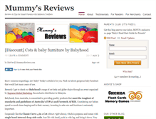 Tablet Screenshot of mummysreviews.com